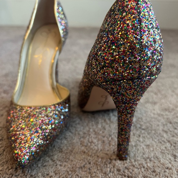 Jessica Simpson confetti sparkle pumps - Picture 3 of 4